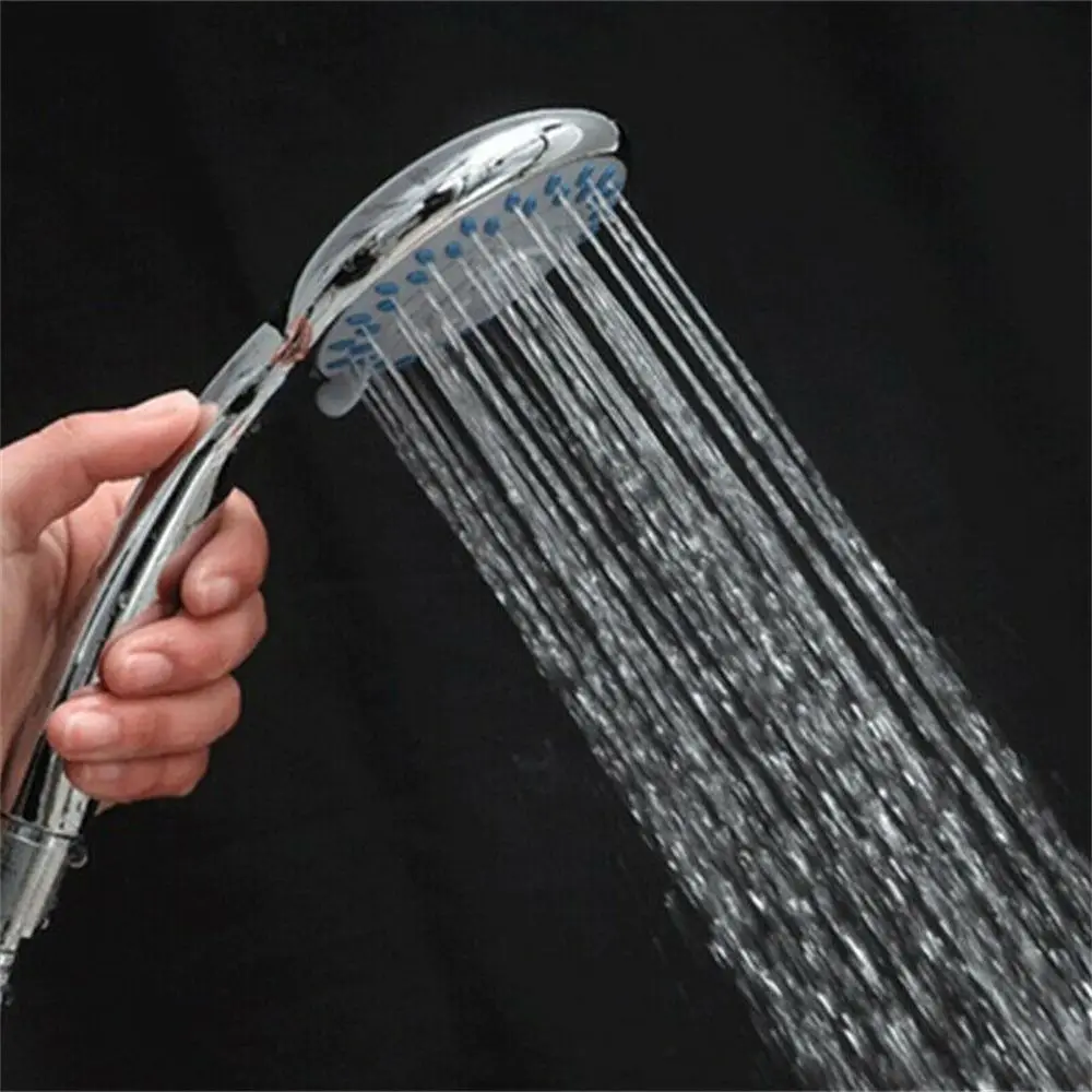 High Pressure Shower Head Water Saving Shower Bath Head Multi-Function Handheld 5 Mode Sprayer Bathroom Accessories