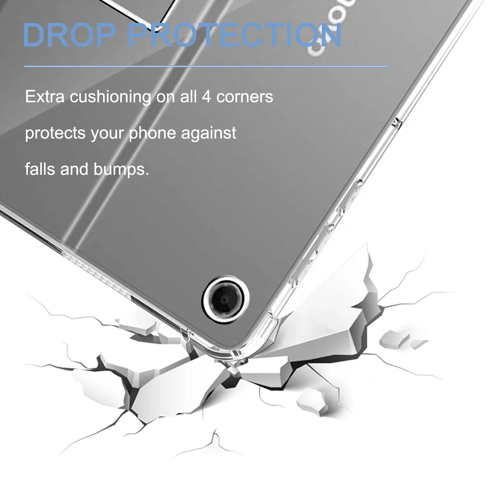 Lenovo Tab Plus 11.5"용 케이스 2024 Lenovo XiaoxinPad Studio용 강화된 모서리 보호 기능이 있는 유연한 TPU 실리콘 범퍼