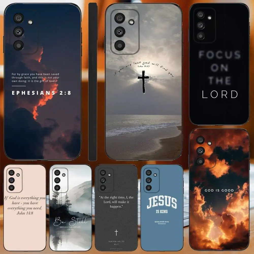 

Jesus Christ Christian Phone Case For Samsung Galaxy A13,A21s,A22,A31,A32,A52,A53,A71,A80,A91 Soft Black Cover