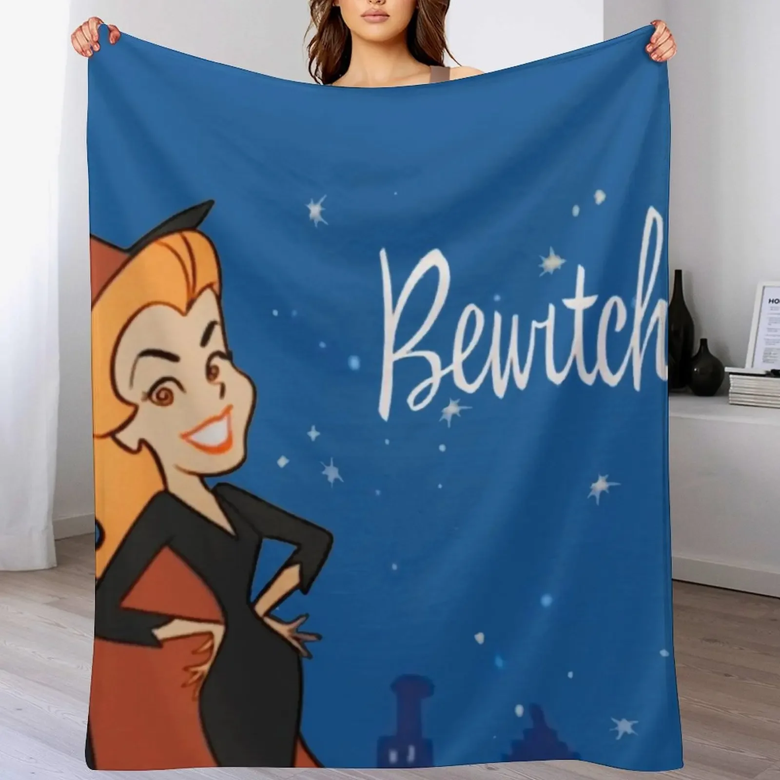 

New Bewitched Show Opening Title - Just wiggle your nose !!! Throw Blanket Comforter Sofa Loose Heavy Blankets
