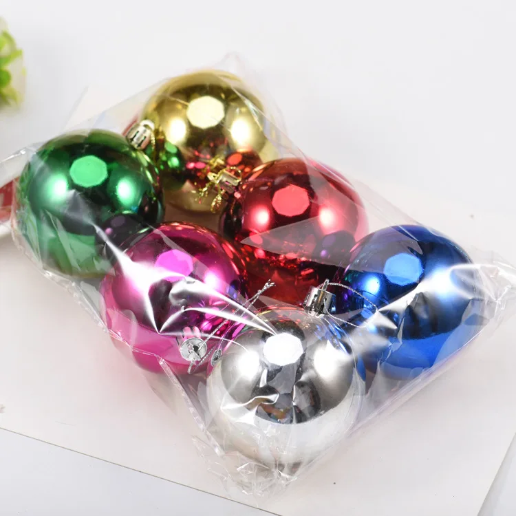 Christmas Tree Ornaments, Shiny Balls, Electroplated Glossy Balls, Christmas Decorations, Bright Colored Balls