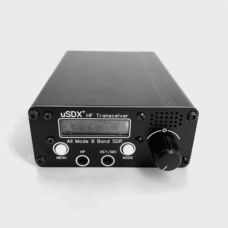 3-5W USDX+ SDR Transceiver All Mode 8 Band HF Ham Radio QRP CW Transceiver 80M/60M/40M/30M/20M/17M/15M/10M US Plug