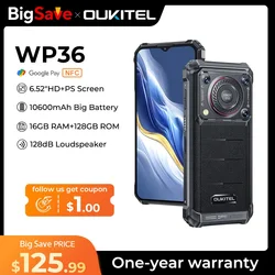 Oukitel WP36 Rugged Smartphone 10600mAh 6.52