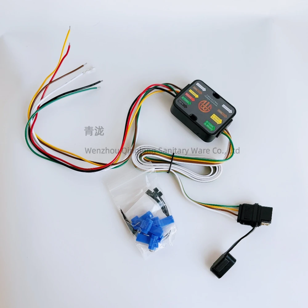 

Trailer Wiring Converter Powered 3 to 2 Wire Trailer Tail Light Converter with 60in Wiring LED Compatible RV Taillight Converter