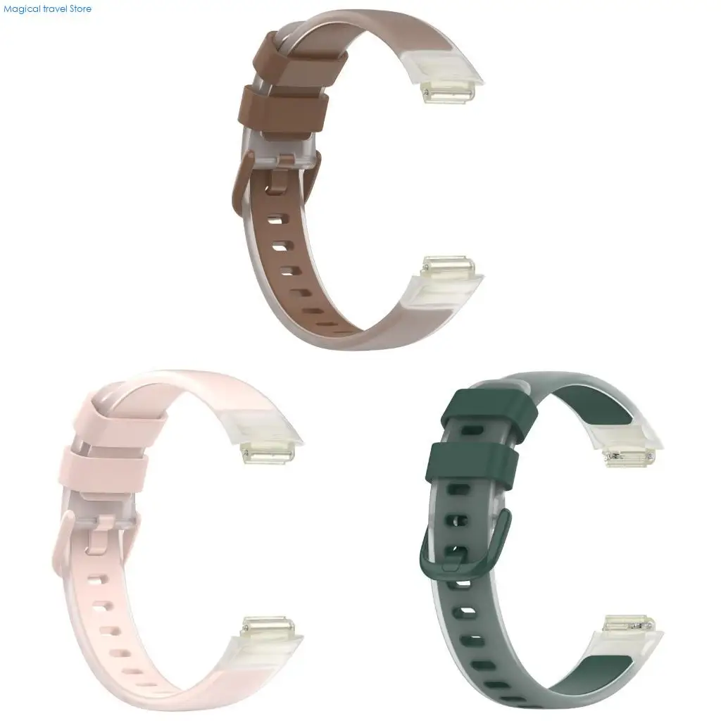 N2UB Flexible Jelly Watch Band Breathable Skin Friendly Straps for Watch Inspire 3