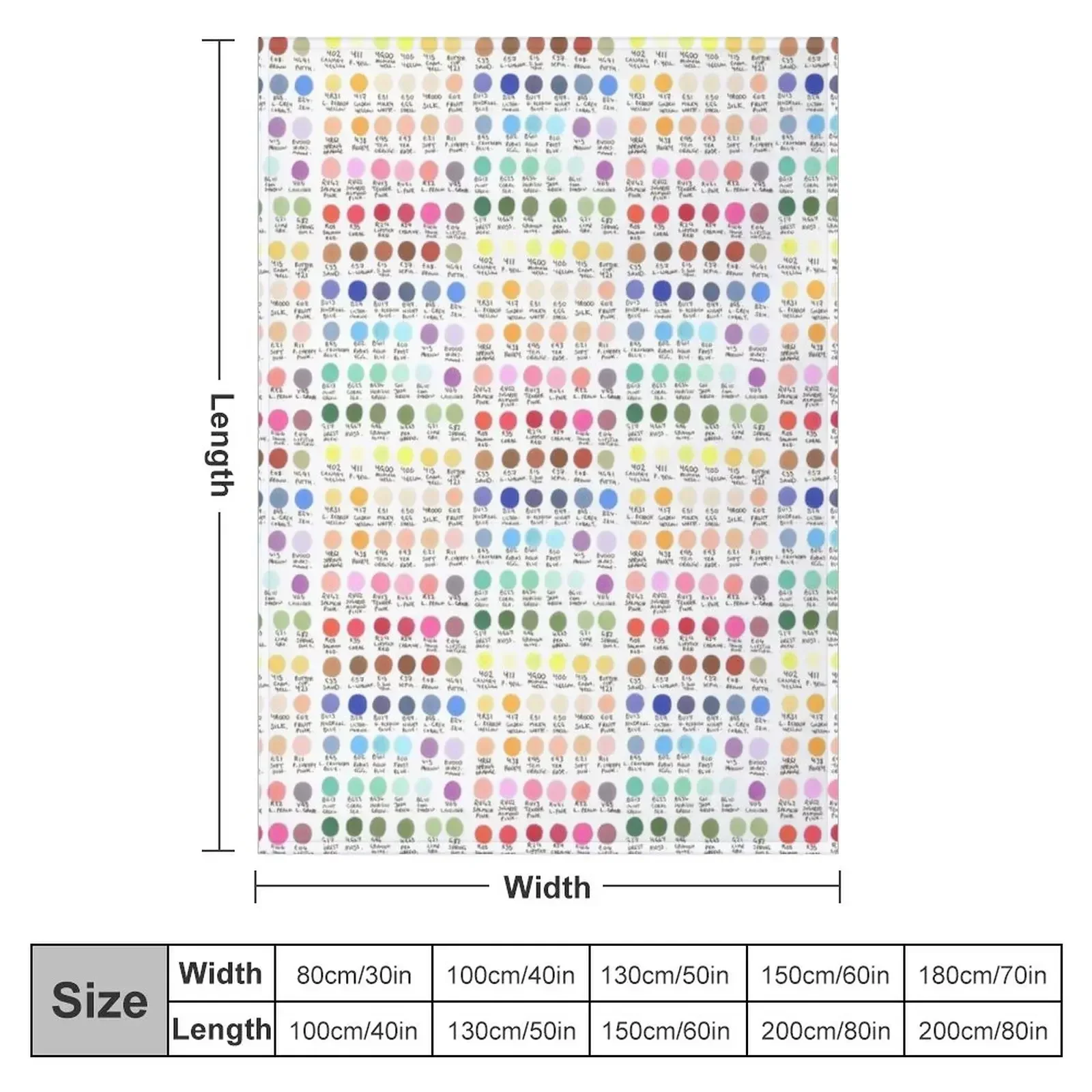 Stephs Marker Swatches! Throw Blanket couch cozy soft plush fuzzy picnic outdoor blanket