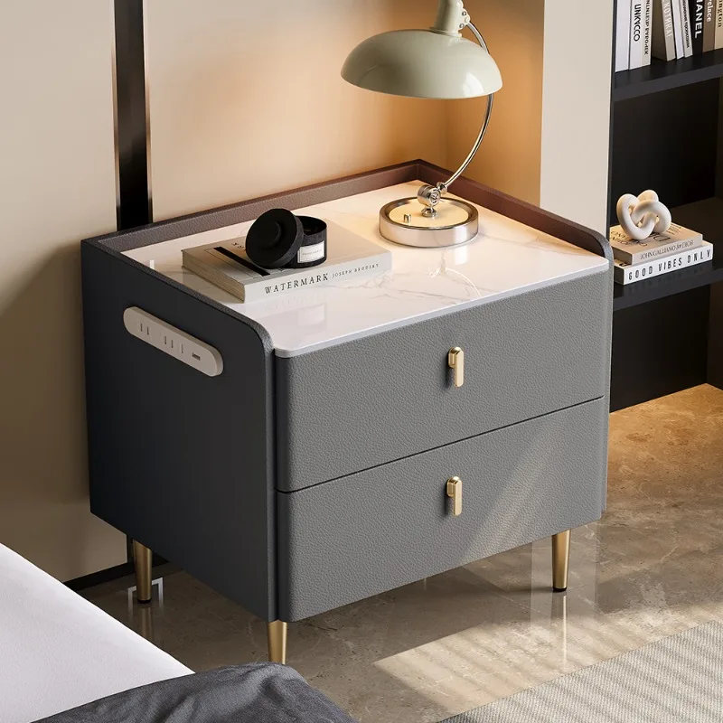 

Storage Bedroom Bedside Table Mobile Coffee Cabinets Living Room Drawers Wood Nightstand Organizer Mesa De Noche Home Furniture