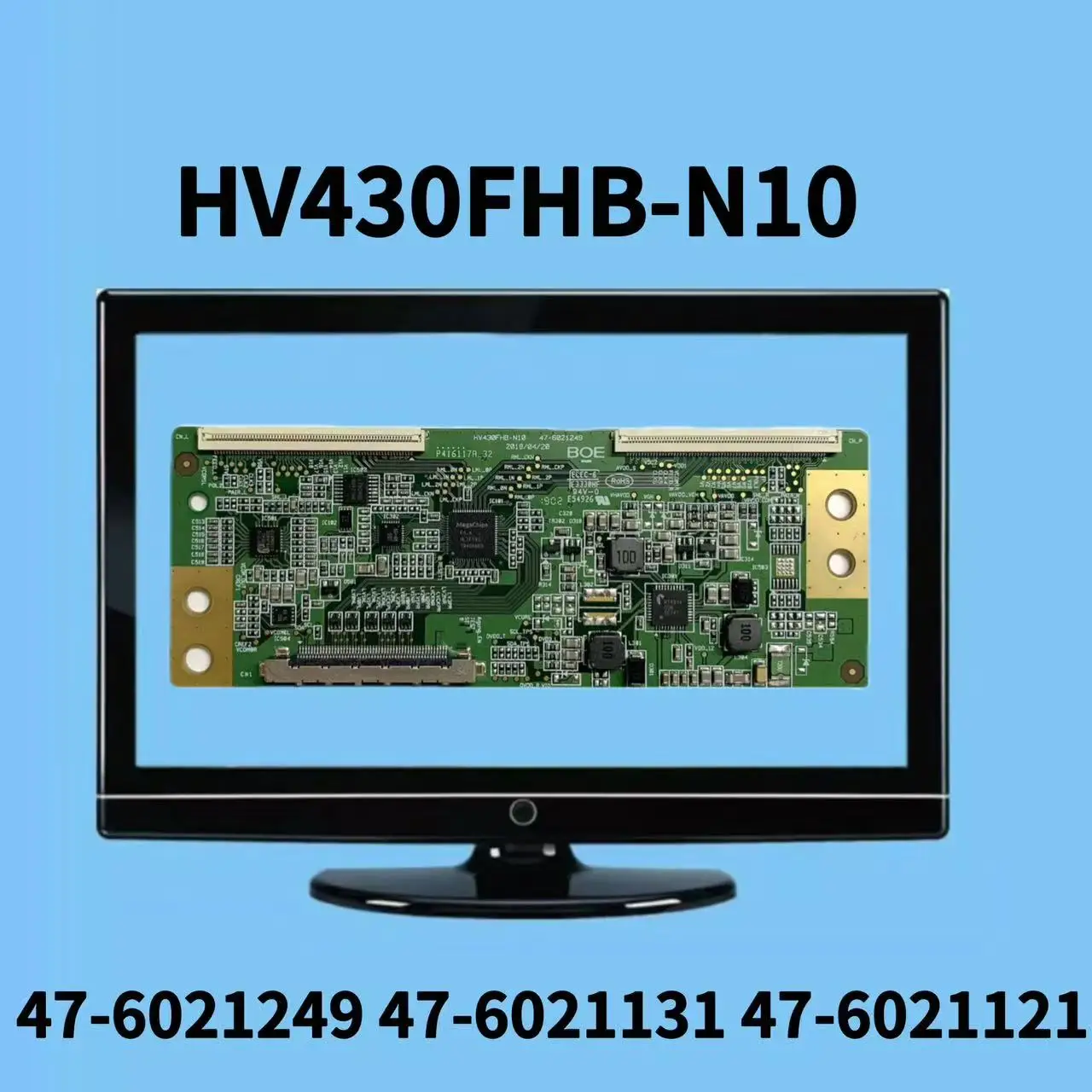 HV430FHB-N10 47-6021249 47-6021131 47-6021121 Placa lógica de 43 pulgadas para televisores Philips, Xiaomi y otras marcas
