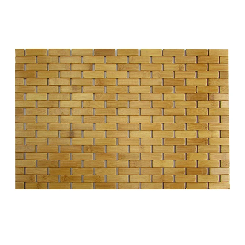 

Коврик для ванной из тикового дерева, хорошо сделанный для ног, пол для душа, натуральный бамбук, нескользящий, большой