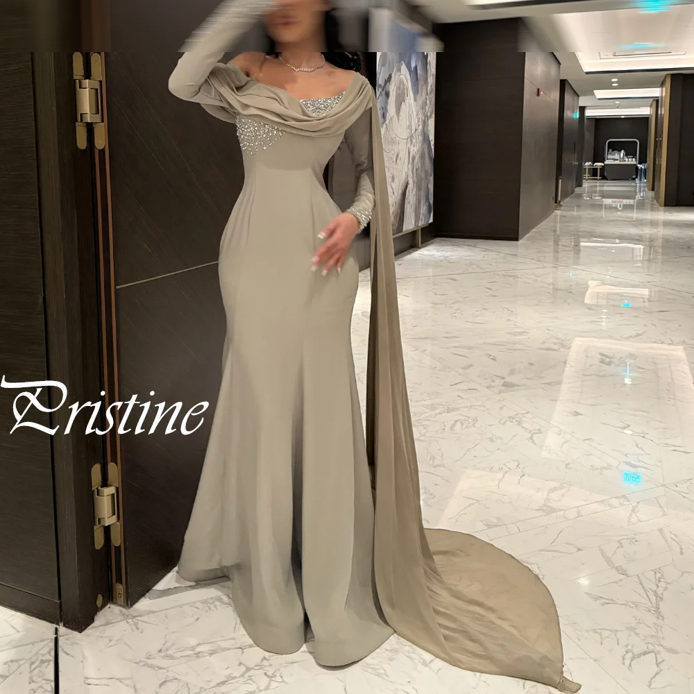 Robe de mariée personnalisée à manches longues, asymétrique épaule dénudée, col bateau, tempérament en cristal, robes de mariée de haute qualité