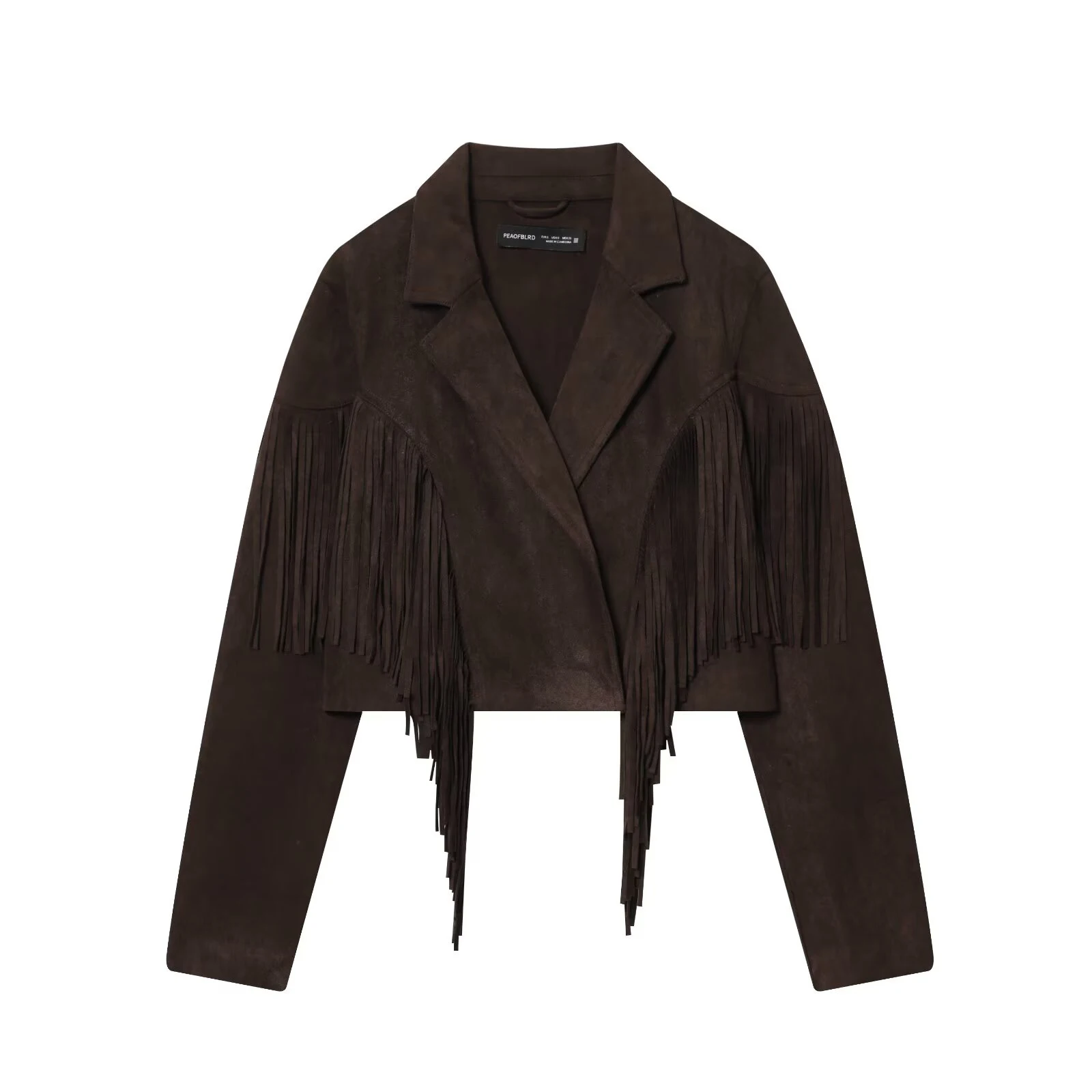 

New women's clothing European and American style autumn fashion versatile anti suede effect tassel jacket