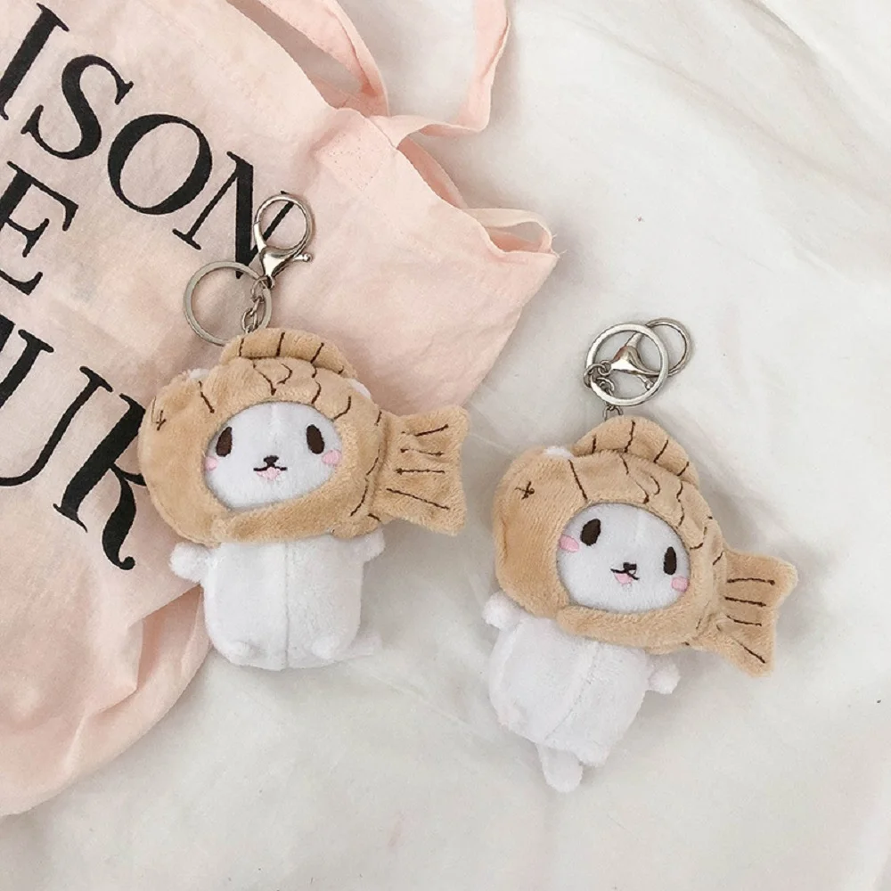 

Door Keyring Bag Kids Cute Doll Pendant Girls Key Chains Bag Pendant Cat Snapper Keyrings Cat Plush Keychain
