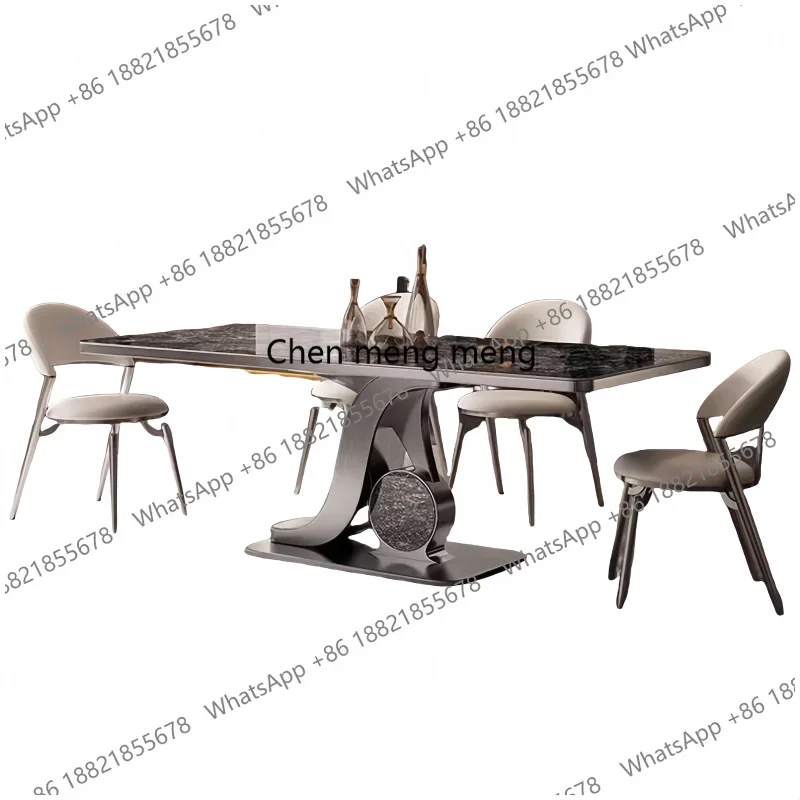 Picture 7: New arrive modern dining 4person dining table set dining table set 4 chairs and chairs complete kitchen furniture full equipped