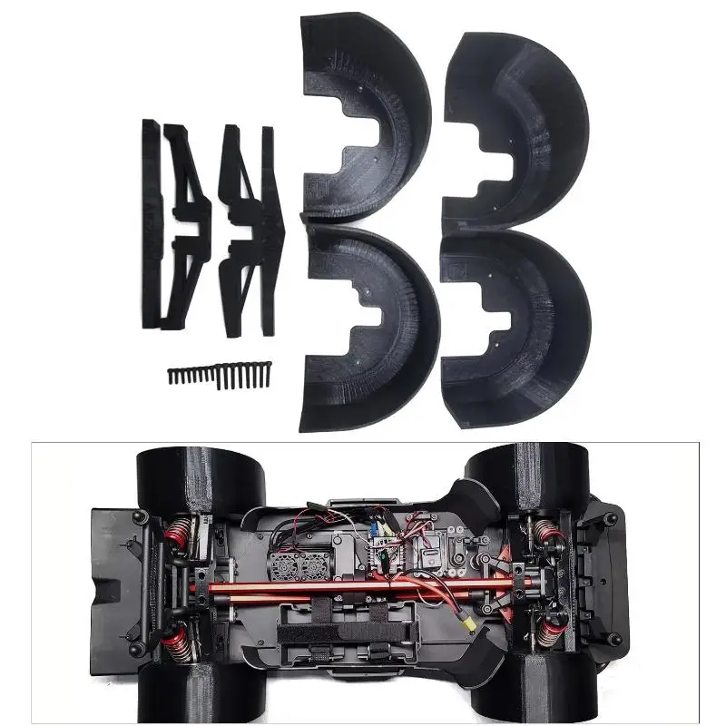 

1 комплект для Mjx 7303 Hyper Go 1/7 радиоуправляемый автомобиль C3 RC автомобиль внедорожный грузовик обновление моделирование передняя задняя подкладка