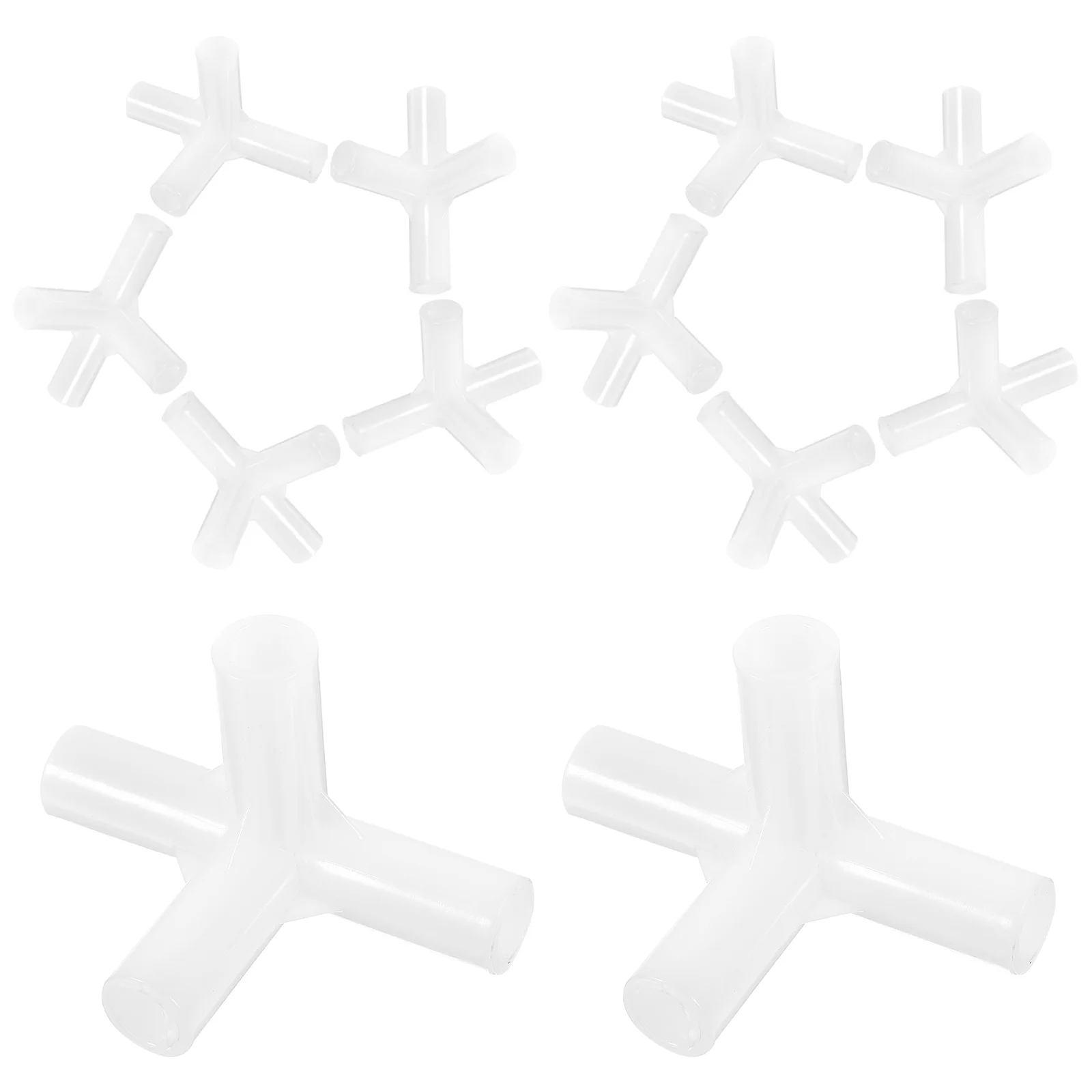 

24 Pcs Tent Accessories 8mm Black Pole Fittings Spare Parts Rod Connectors Supplies Pipe Adapters Outdoor Furniture