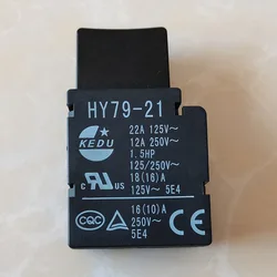 1Piece KEDU HY79-21 22A 125V 12A 250V Trigger Switches Used for Electric Drill Electric Hammer  Jig Saw Angle Grinder and so on