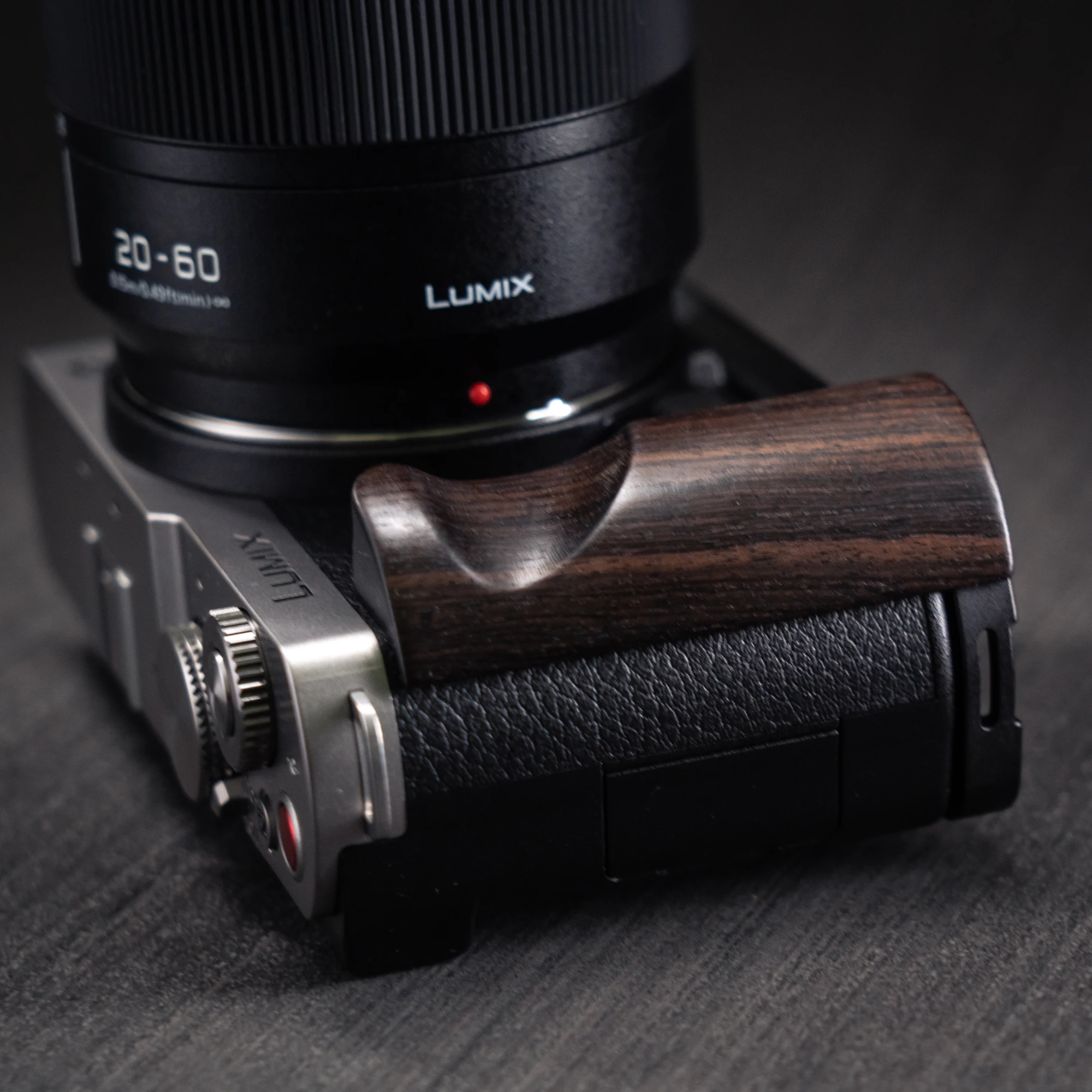 Holz-Handgriff L-Halterung für Panasonic Lumix S9 Kamera mit Schnellwechsel-L-Platten-Halterung Ultraleicht mit Legierungsbasis – Detail 13