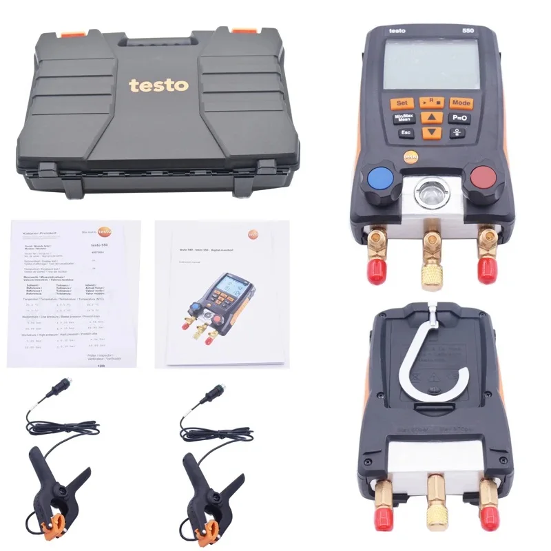 Testo549 manometro di refrigerazione del collettore digitale per manometro di raffreddamento del manometro del vuoto esterno del condizionatore