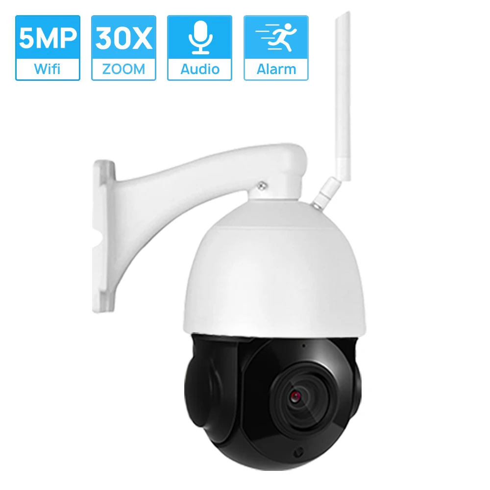 

5MP Ultra HD 36X Optical Zoom PTZ Wifi IP Camera Outdoor Waterproof AI Human Detection ICSEE Wirless Surveillance Video Camera