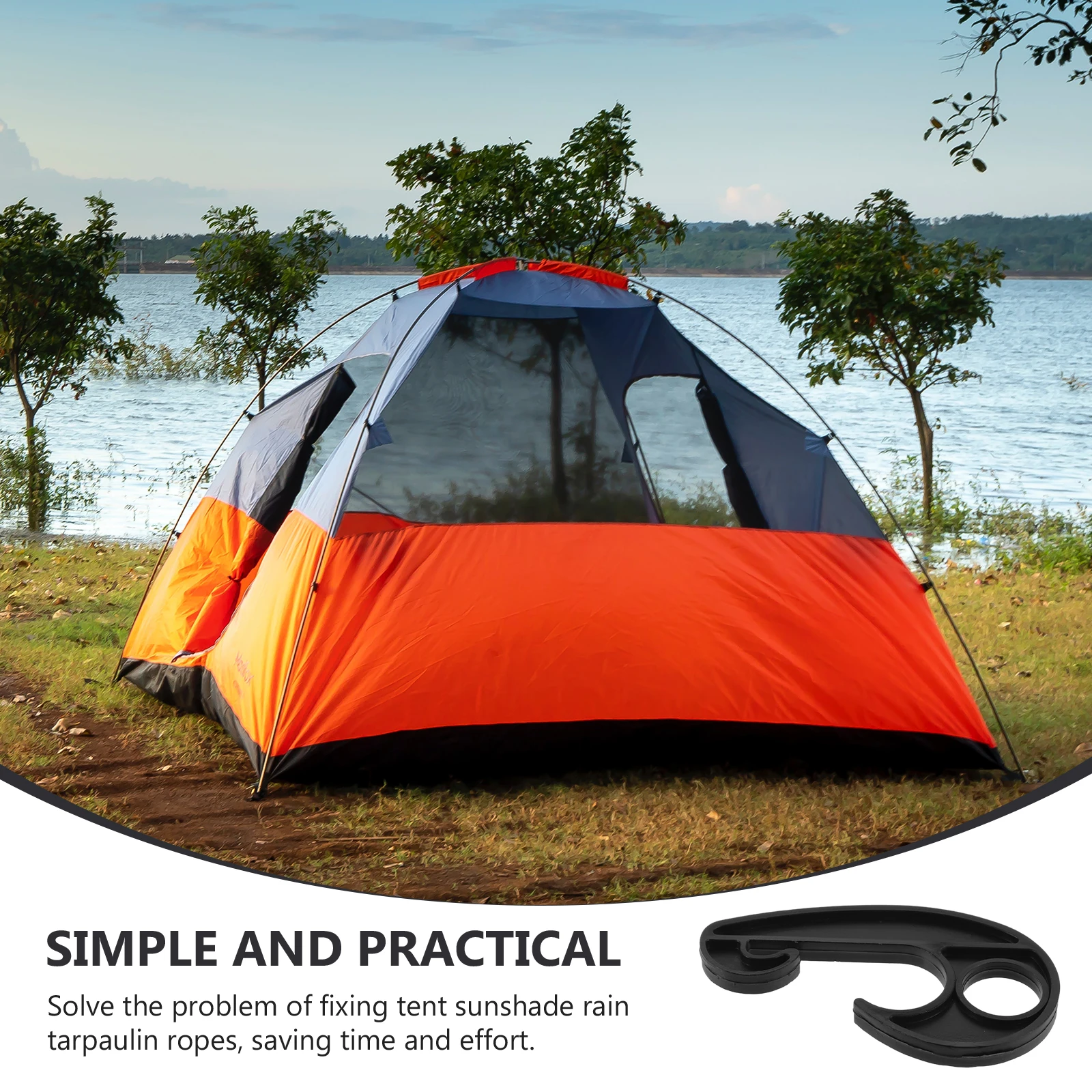 20 шт. грузовая сетка, крючки для палатки, пластиковый крючок для солнцезащитного козырька и дождевого брезента, автомобильный брезентовый крючок, вешалки для банджи-шнура, пластиковые вешалки