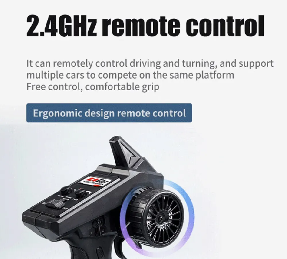 50 or 80KM/H Rc Cars 1/16 Off Drift Road 4WD with LED 2.4G Waterproof Remote Control Monster Truck for Adults and Kids Toy Gift