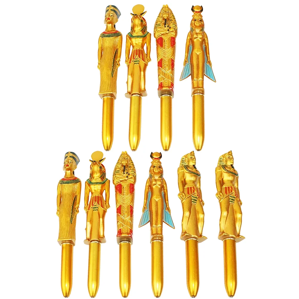 

10 Pcs Pharaoh Ballpoint Pen Pens Creative Writing Office Commemorate Bulk Funny for Adults Plastic Egyptian Gifts