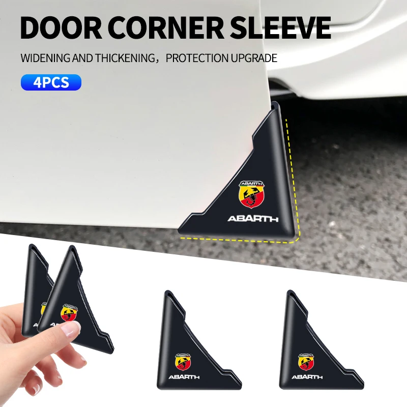 

2 шт. новая защита двери автомобиля, угловая защита для Abarth 500 Punto Ducato Freemont Stilo Panda Bravo, аксессуары для стайлинга автомобилей