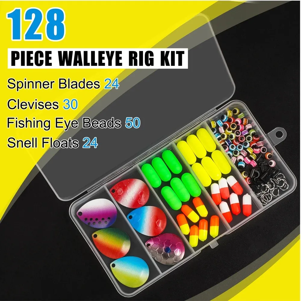 مجموعة صنع حفارات الصيد من Walleye ، غزل الصيد ، لوازم صنع إغراء ، زحافة تلاعب ، شفرات Colorado ، معدات تعويم تلاعب