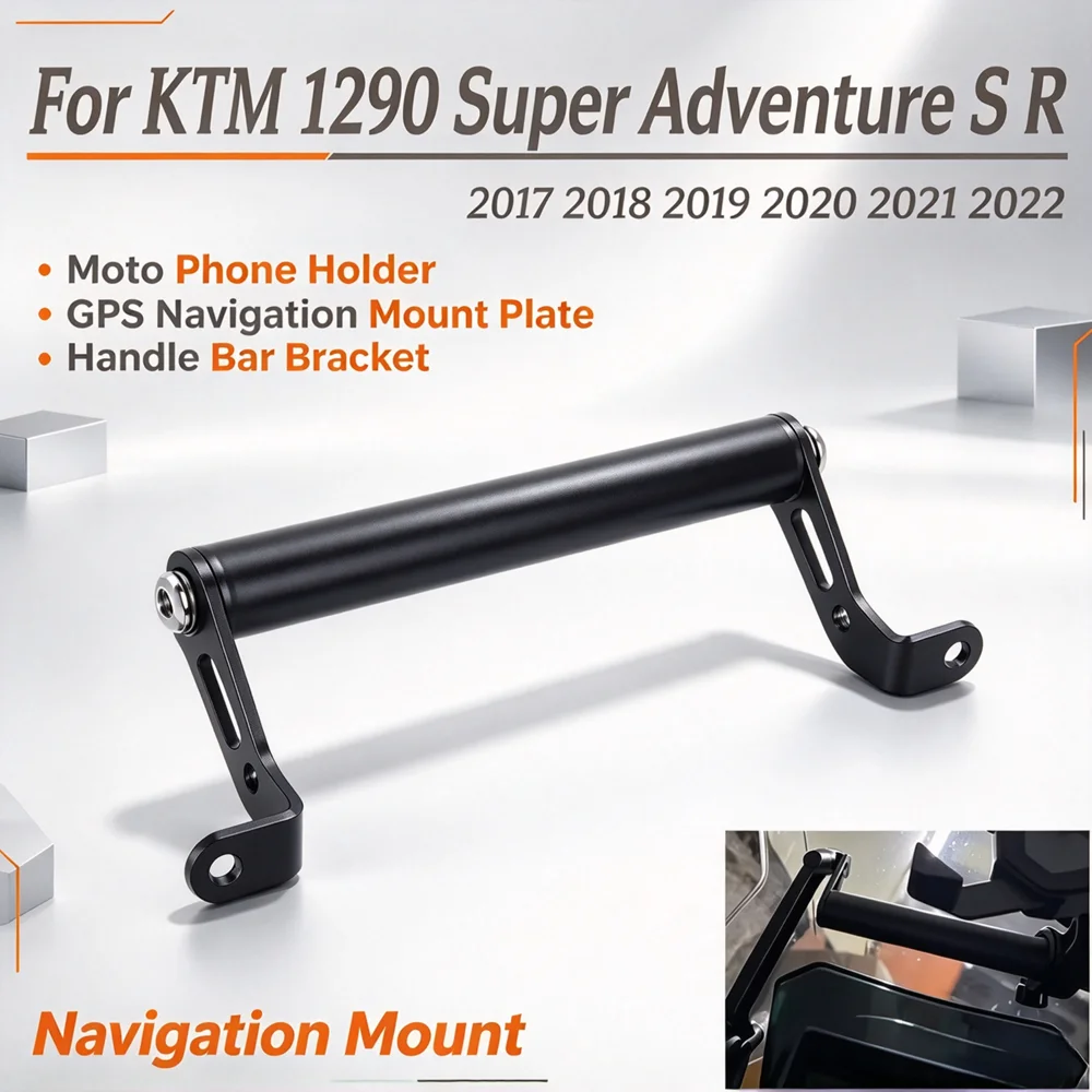 Moto Phone Holder GSP Navigation Mount Plate Handle Bar Bracket  for KTM 1290 Super Adventure S R 2022 2021 2020 2019 2018 2017