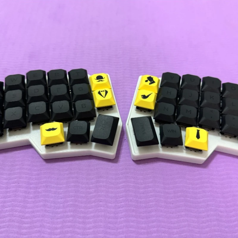 Corne v4.1 mx teclado dividido personalizado portátil hotswap ergonômico diy gamers design teclado mecânico suporte qmk/vial com fio rgb