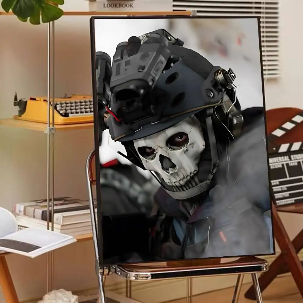 Game COD Call Of D-Duty Ghost Classic Wall Art, Canvas Print Poster, Suitable for Home, Living Room, Room Decoration Painting