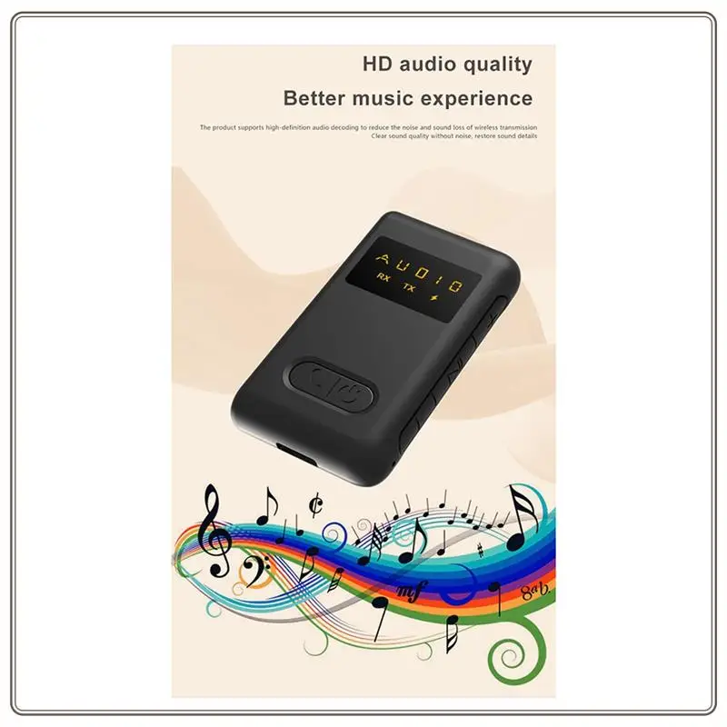 

Reliable-2 In 1 Wireless Bluetooth Compatible 5.0 Receiver Transmitter Adapter 3.5Mm Jack For Car Music Audio Headphone Receiver