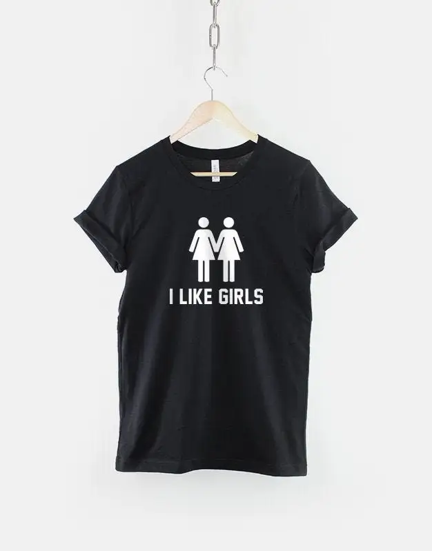 Gay Pride Lesbian T Shirt I Like Girls