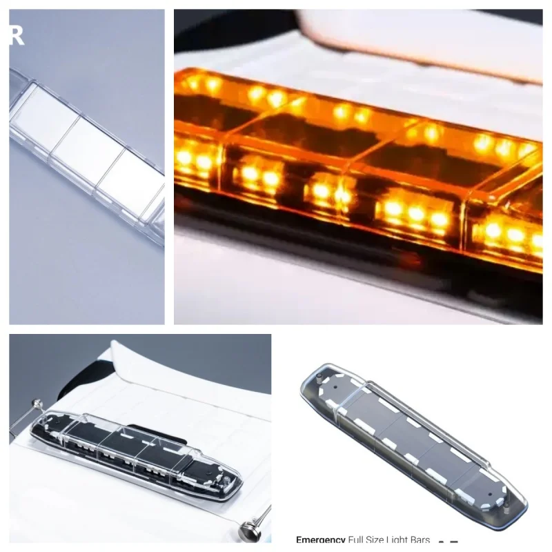 Simulation Warning Lamp Fire Truck PoliceCar Dome Light for 1/14 Tamiya RC Truck Car For Scania 770S ForMAN Benz LUSE Diy Parts