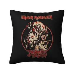 Custom Heavy Metal Maidens Pop Rock Iron Cushion Cover Velvet Nordic Throw Pillow