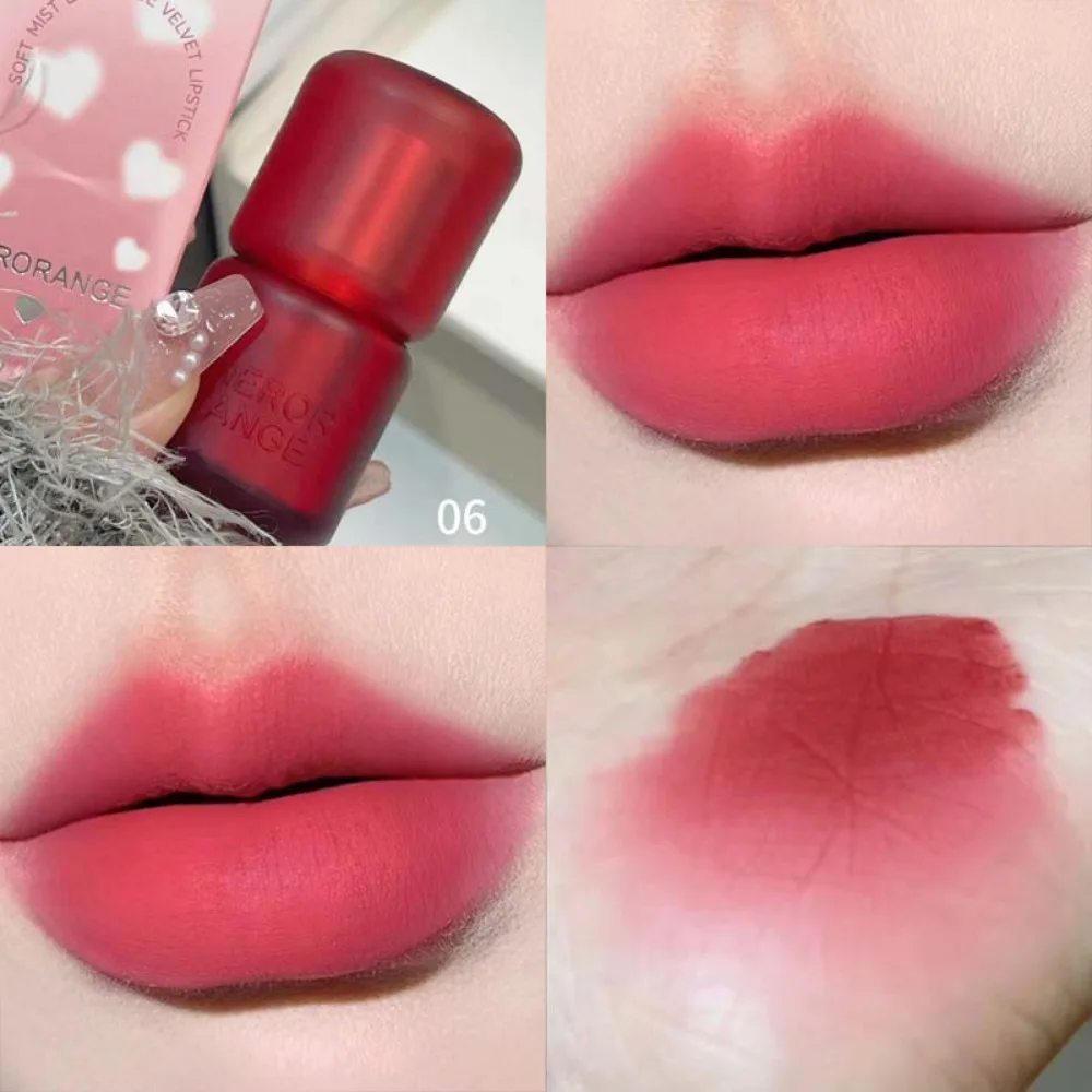 

6PCS Waterproof Soft Fog Matte Lipstick Long-lasting Non-Fading Plump Lip Gloss Square Tube Moisturizing Lip Balm