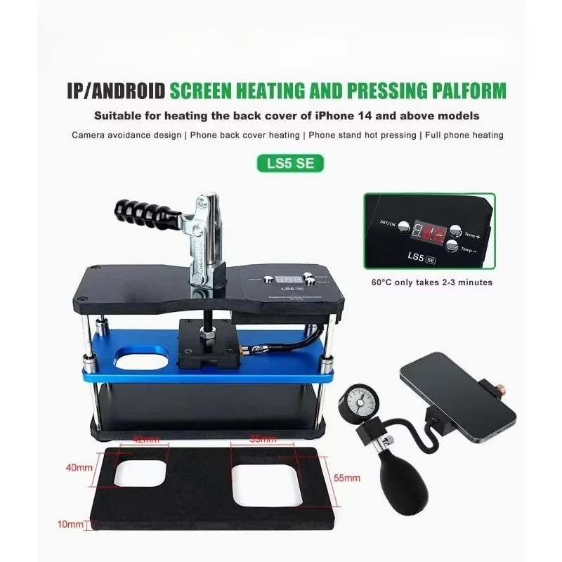 Heating Maintaining Pressure Platform Pressure Tool Set Mobile Phone LCD Laminated Back Cover Repair Kit
