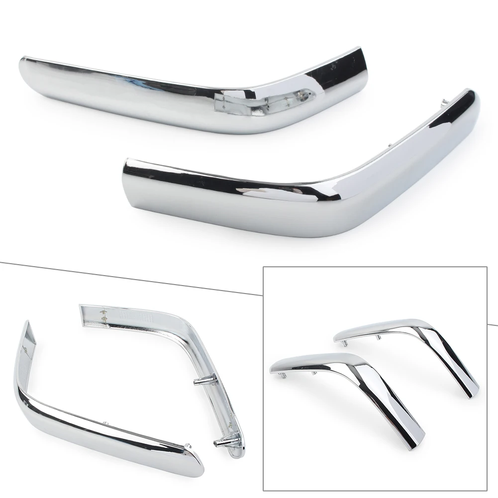 1Pair Chrome Motorcycle Saddlebag Pannel Decoration Strips for Honda GoldWing GL1800 2001-2011 GL 1800