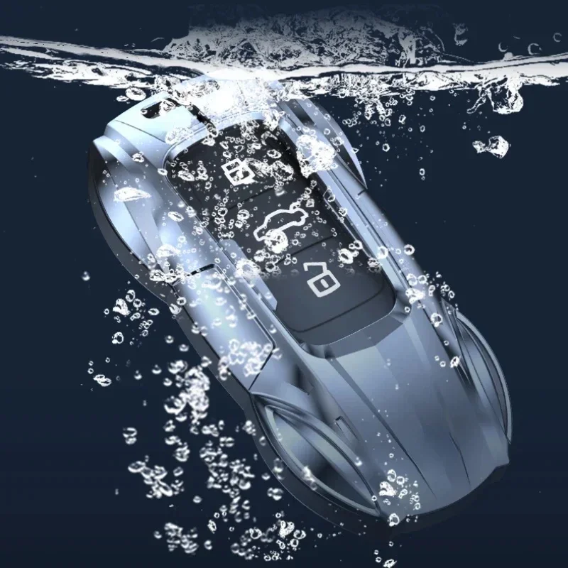 

Zinc Alloy Silver Key Cover High-end Car Bag Buckle Car Accessories For Audi A6L A4L A3 Q3 Q5 Q2L Q5L Q7