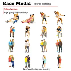 RACE MEDAL for Couples holding Hands Miniatures 1/64 Model Boyfriend/Girlfriend Photo Photography Macro Figure action figure