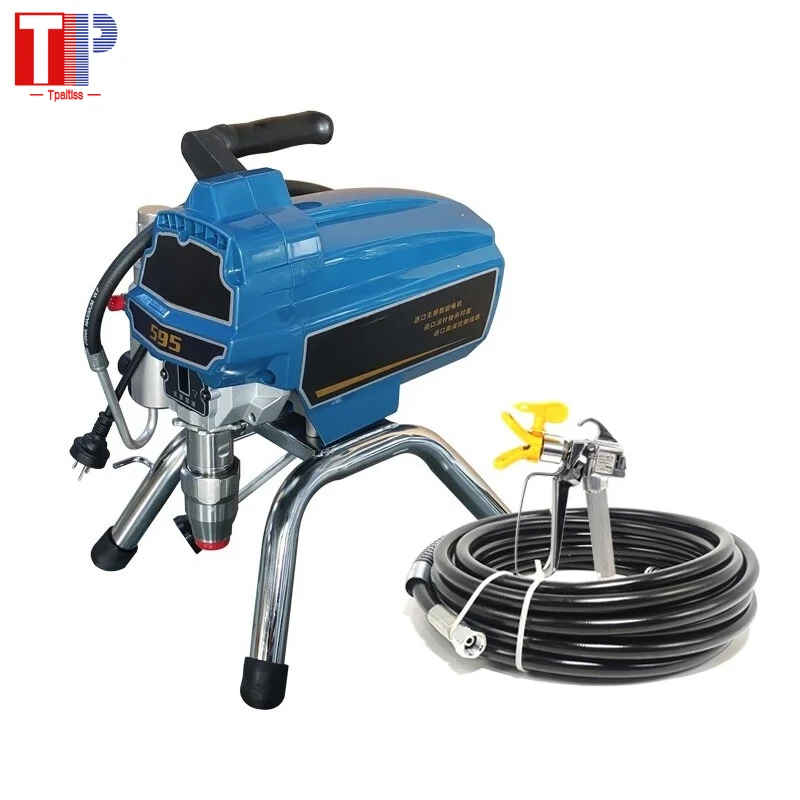 Tpaitlss 2200w 3L/min 595 Wall Putty Hvlp Electric Airless Paint Sprayer Machine 110v