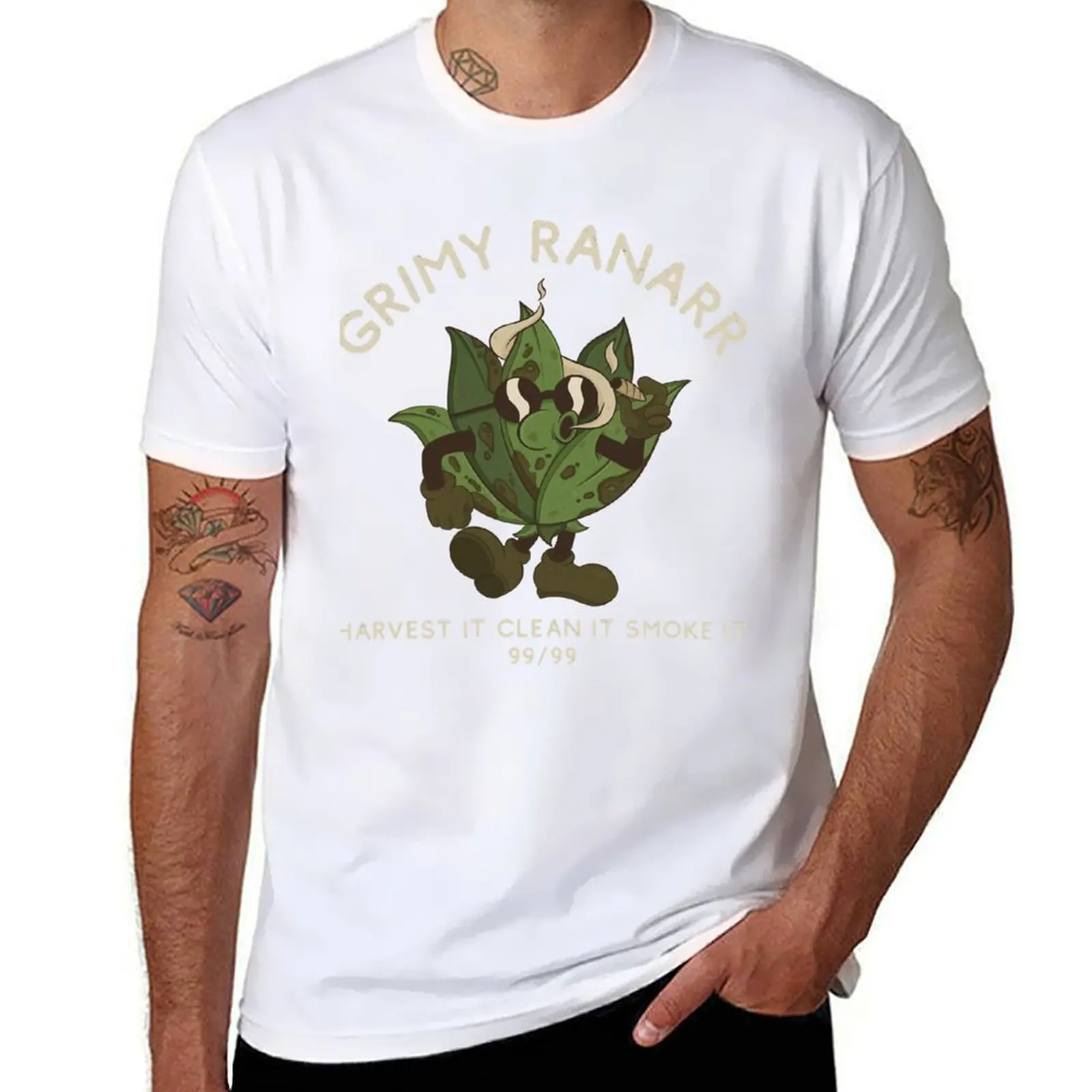 

Grimy Ranarr - Artistic Imp T-Shirt Retro Graphic Print T-Shirt