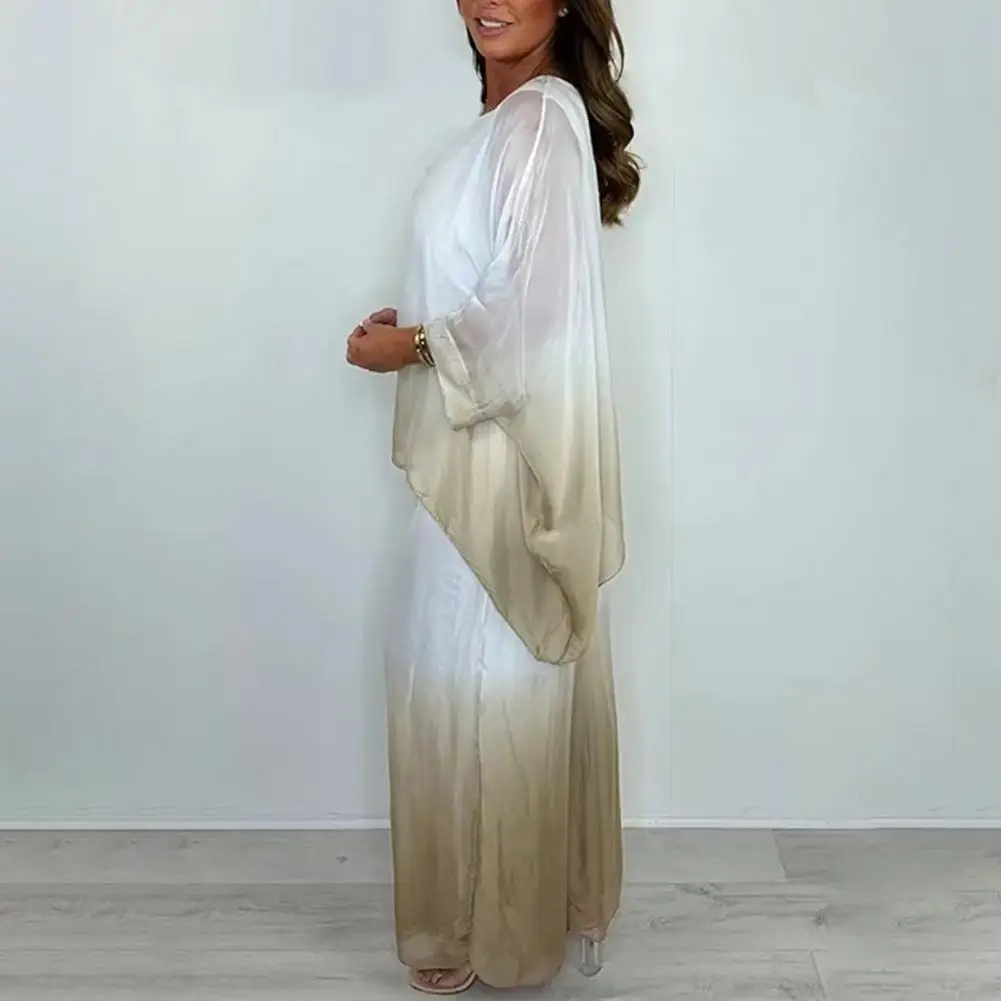 

Lightweight Comfortable Two-piece Set Women Polyester Two-piece Set Stylish Summer Chiffon Gradient 2 Piece for Women for Women