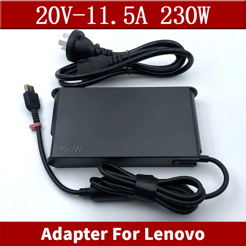 

230 Вт 20 В 11,5 А USB-адаптер зарядного устройства для ноутбука Lenovo Legion y9000x y7000p R7000P R9000 X/K Y530 Y900 Y910 Y920