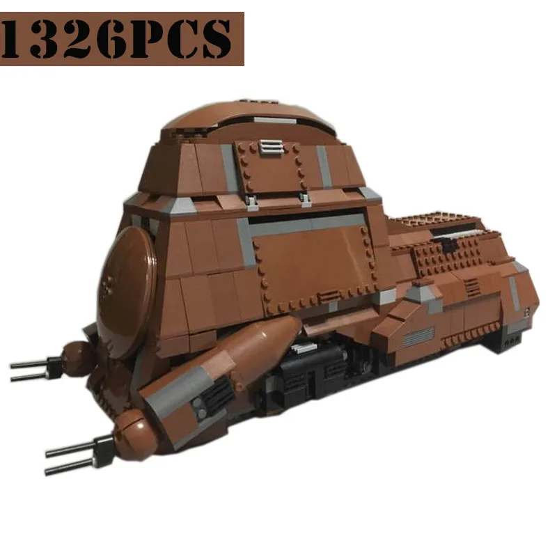 1330-teiliges Trade Federation MTT Modellbausatz Weltraum-Krieg Kampfdroiden-Trägerfahrzeug Geburtstagsgeschenk für Familie und Dekoration