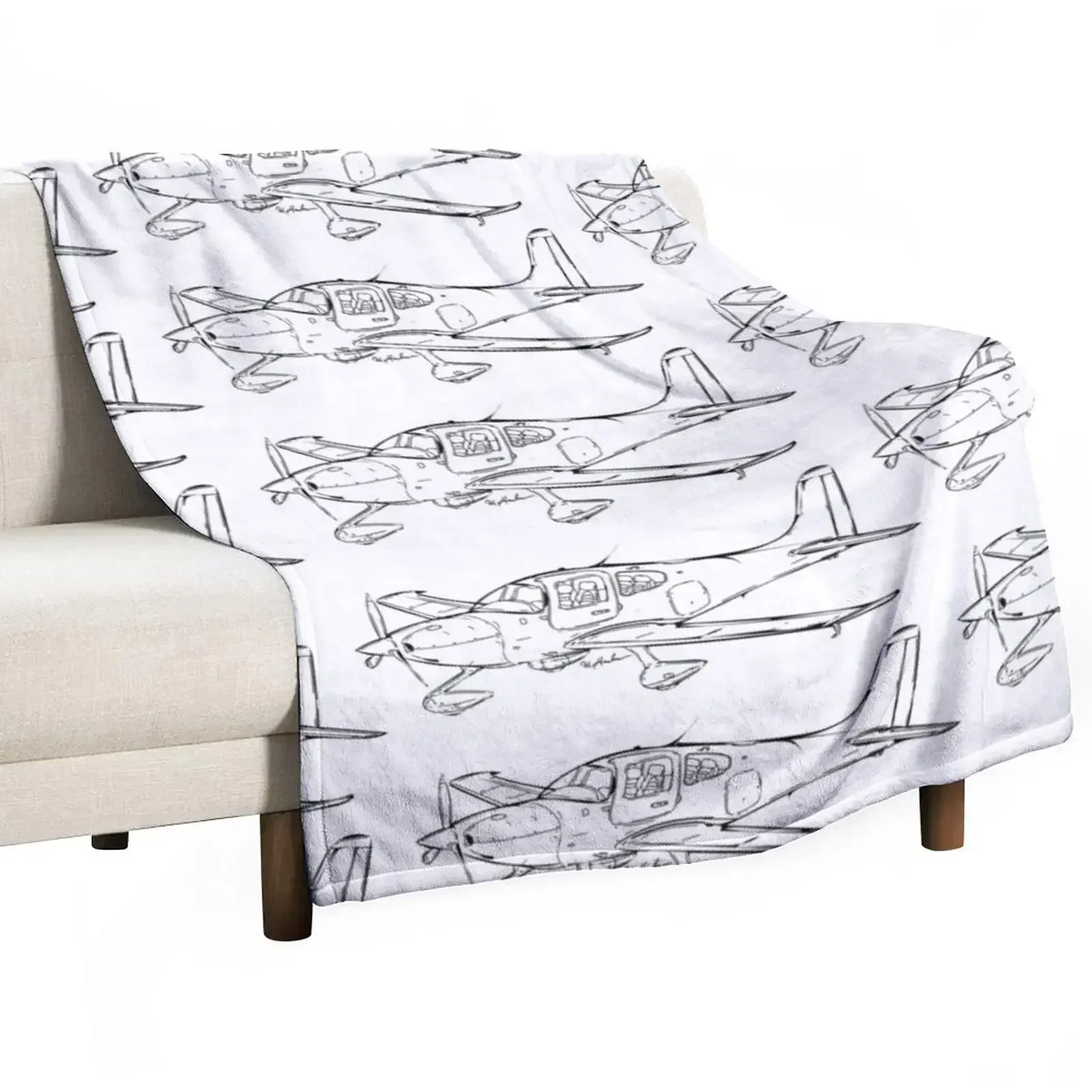 

Cirrus SR-22 Throw Blanket Heavy Decoratives Soft Big funny gift Blankets