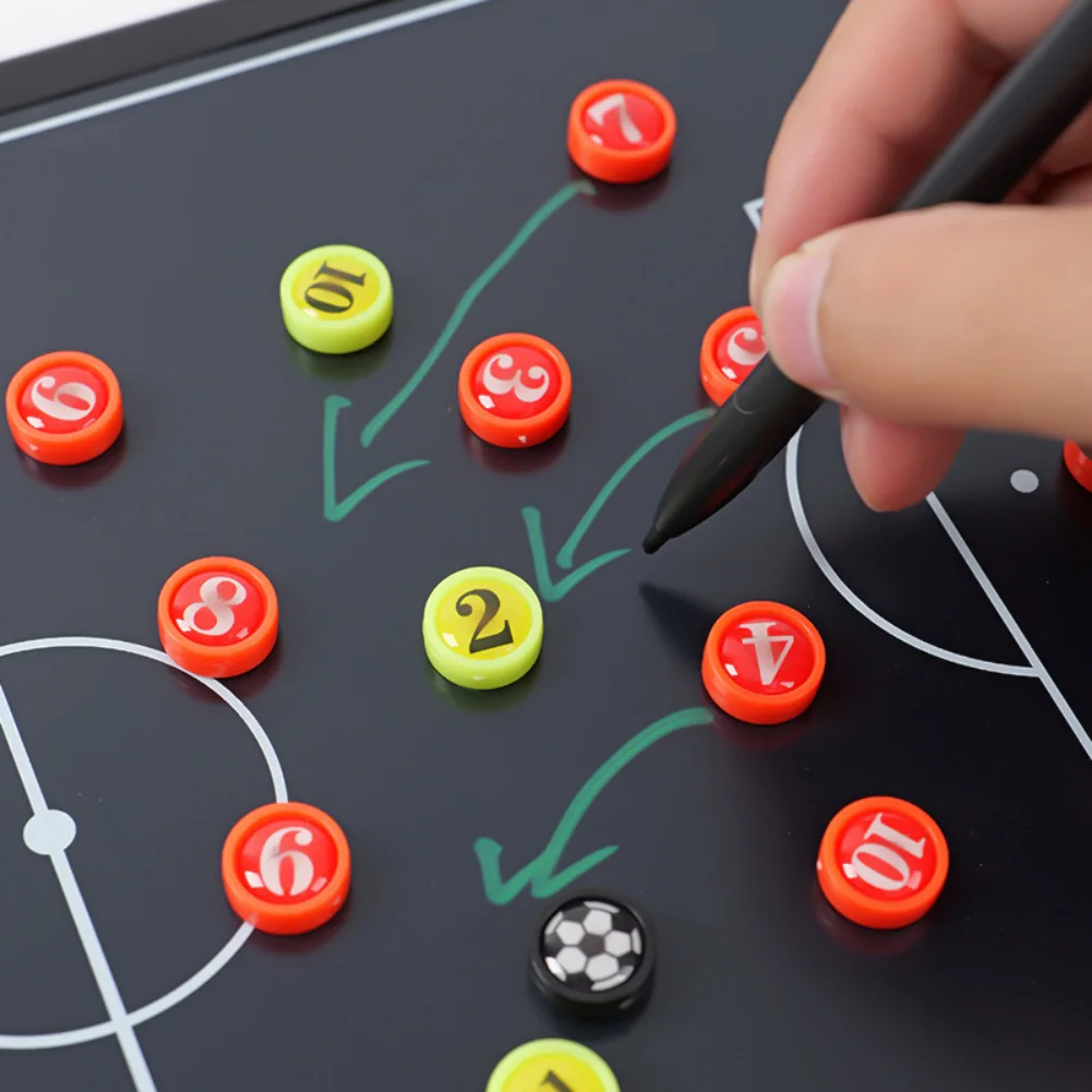

Soccer Coaching Tactics Board with LCD and Magnetic Stickers for Clear Visual Communication of Team Formations