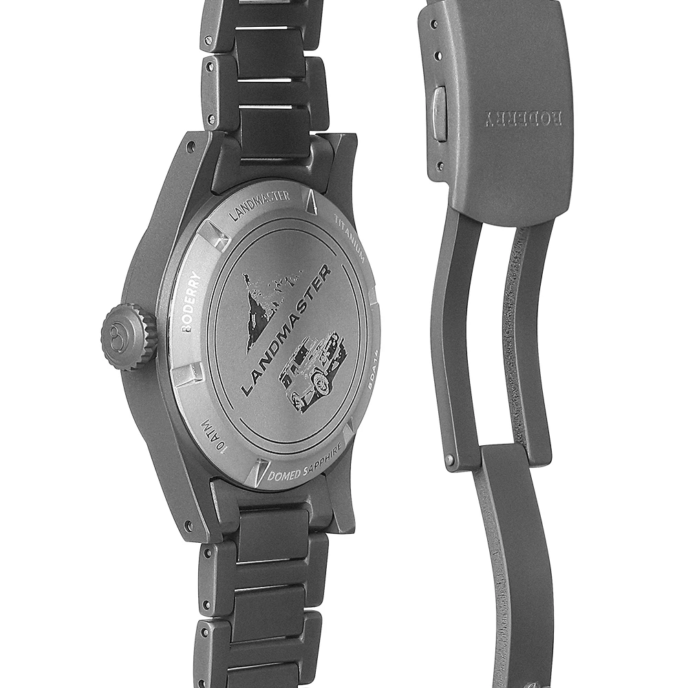 Boderry Titanium Bracelet 3-link Straps Watchband 20mm Lug Width Fits only for Landmaster Watch