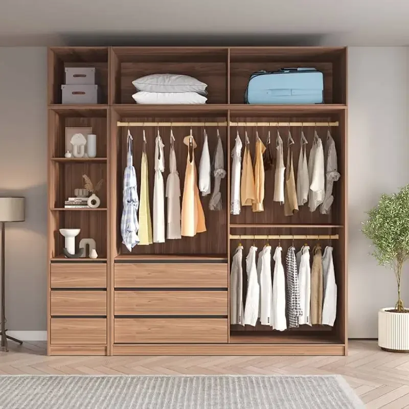Aesthetic Sliding Door Wardrobes Kids Orgnizer Aesthetic Storage Bedroom Wardrobe Wooden Modern Korean Muebles Unique Furniture