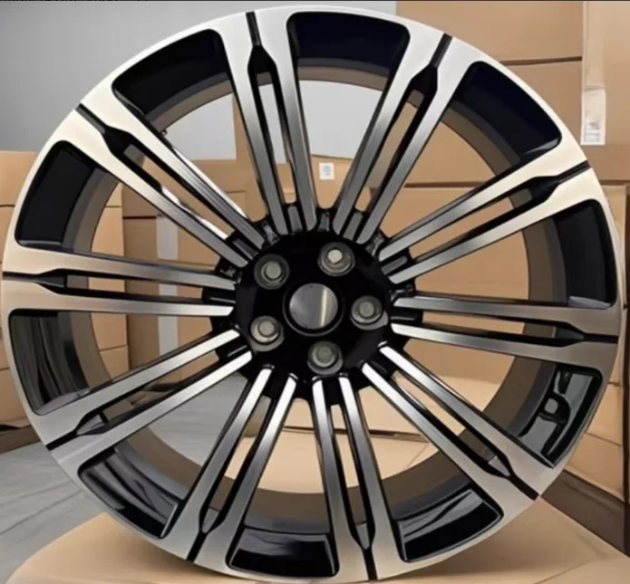 21 Inch OEM Sport Alloy Wheels Petal Blade Split Spoke Black Silver For 4x100 Compact Hatchback Car Rims